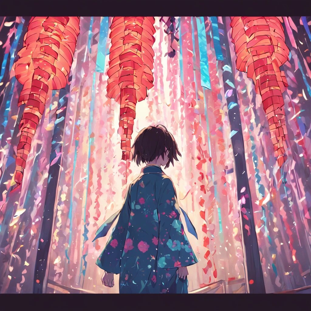 Celebrate Tanabata alone,Tease friends,Solitude,Funny,Monotonous colors