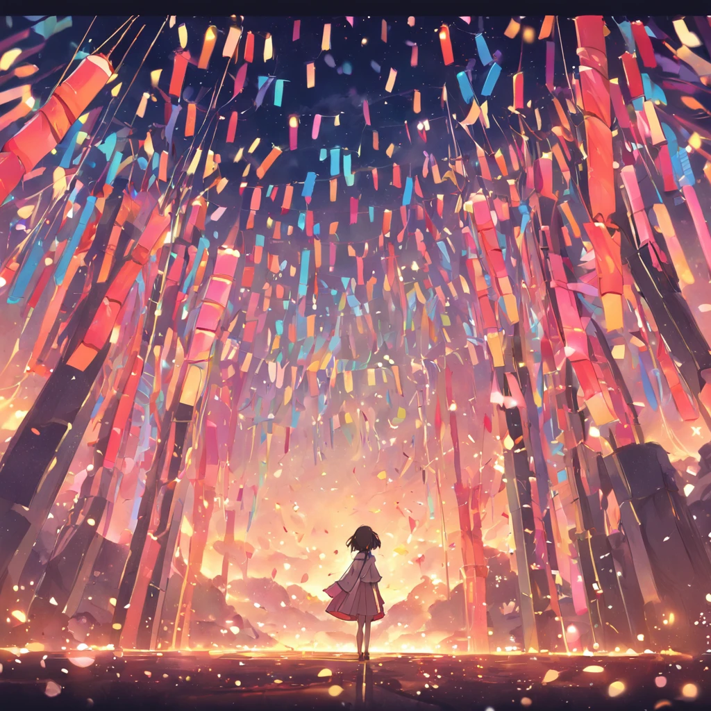 Celebrate Tanabata alone，Tease friends，Solitude，Funny，Monotonous colors