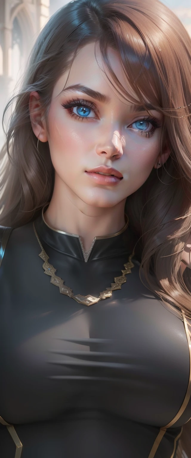 "Beautiful woman with intricate features, stunning eyes and meticulously rendered hair and body, in a dynamic pose. High resolution, realistic rendering with lifelike details. Change background to a breathtaking 8k scenery. Showcasing detailed curves with grace and precision."