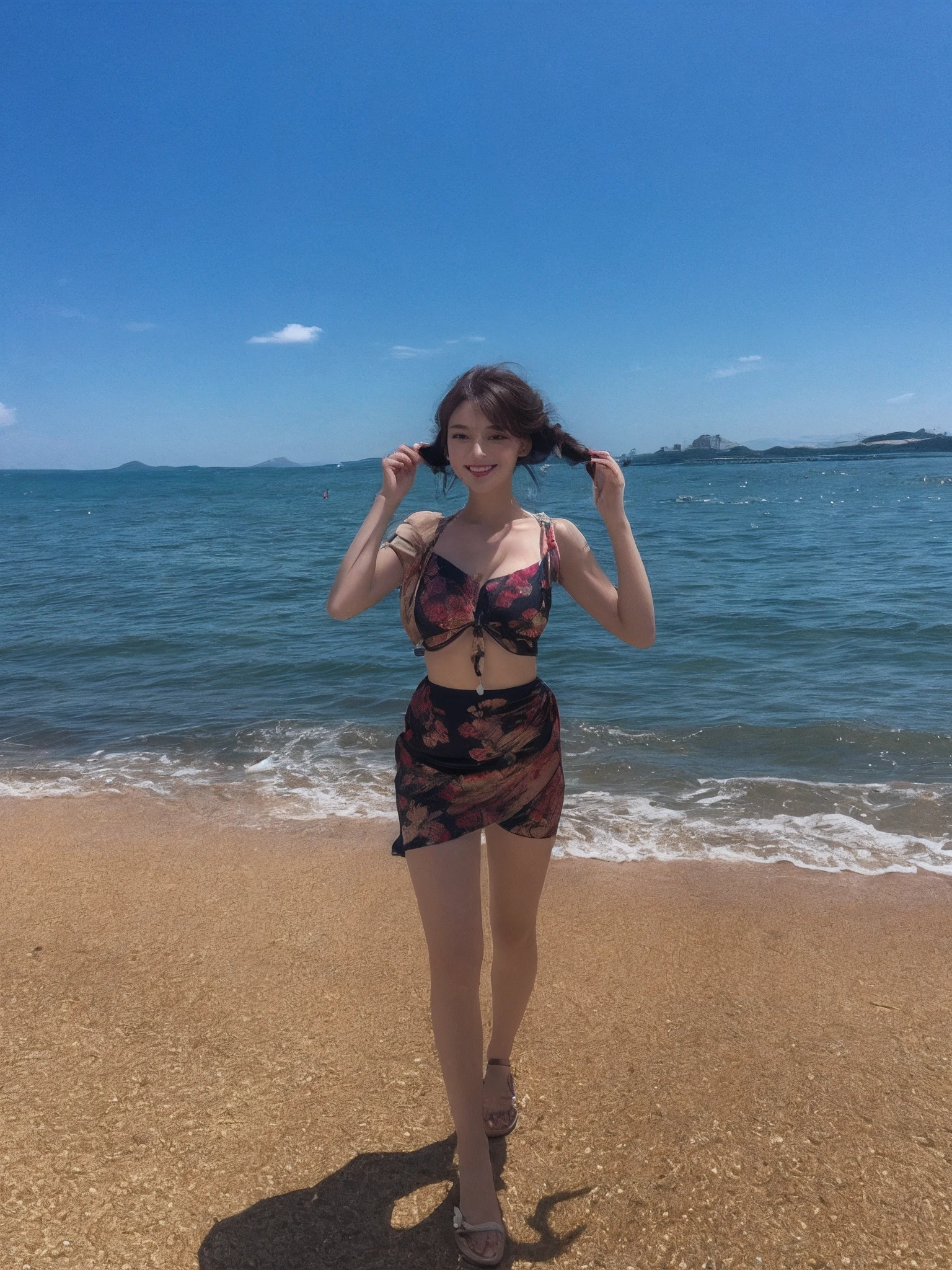 ((Best Quality, 8K, Masterpiece: 1.3)), 1girl, Slim Abs Beauty: 1.3, (Hairstyle Casual, Big Breasts: 1.2), Dress: 1.1, Super Fine Face, Delicate Eyes, Double Eyelids, Smile, Home