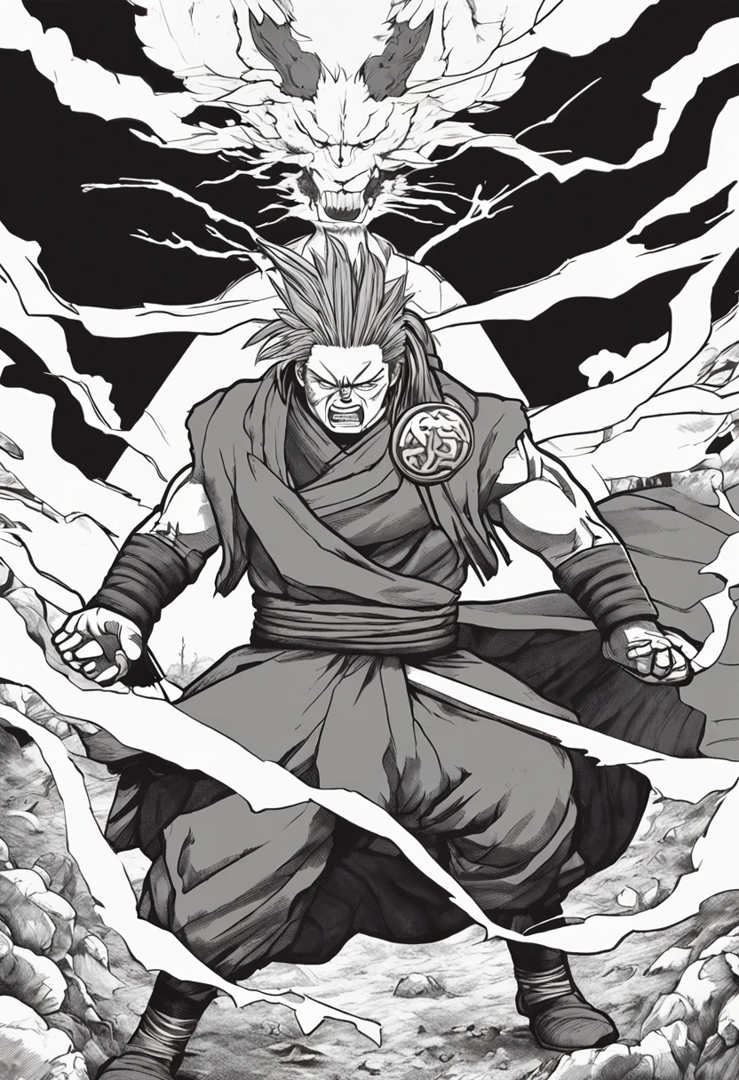Create a dynamic animated scene depicting the legendary battle between Hashirama Senju and Madara Uchiha. The battlefield is a testament to their power, with shattered terrain and towering trees bearing witness to their conflict. The animation showcases their swift and intricate movements as they engage in intense jutsu exchanges.
Hashirama's Wood Release techniques manifest as colossal trees and impenetrable barriers, while Madara's Sharingan blazes with crimson intensity as he counters with an array of fire and lightning jutsus.
The animation captures their fierce determination, each frame radiating with the energy of their clash. Dust and debris fill the air, illuminated by the intense chakra radiating from their bodies. The scene's pacing emphasizes their rivalry, the ebb and flow of their battle drawing viewers into their legendary confrontation.
This animation is a tribute to their iconic rivalry, a visual spectacle that brings their battle to life with fluidity and impact, allowing fans to relive the legendary duel between these two titans of the Naruto universe. --ar 16:9 --v 5
