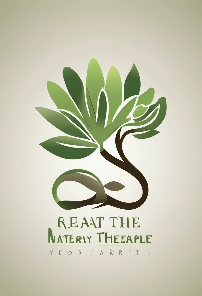 Create a logo for Natrel Therapy, a sub-brand under Janine van Throo focusing on natural hair and skincare products. The logo should convey the essence of natural ingredients, therapeutic benefits, and high-quality care.

Elements to Include:
Text: Incorporate the brand name "Natrel Therapy" into the logo.

Font: Use a modern, clean sans-serif font for readability and a contemporary feel.
Color: Soft green or blue, to evoke feelings of natural elements and therapeutic calm.
Icon: Feature an emblem that combines elements of nature and therapy. Possible ideas include a leaf incorporated into a droplet, or a stylized mortar and pestle with plant elements.

Design Style: The icon should be simple yet memorable, aligning with the natural and therapeutic brand image.
Color: Complement the text with a soft green or blue, or use white/cream to signify purity and cleanliness.