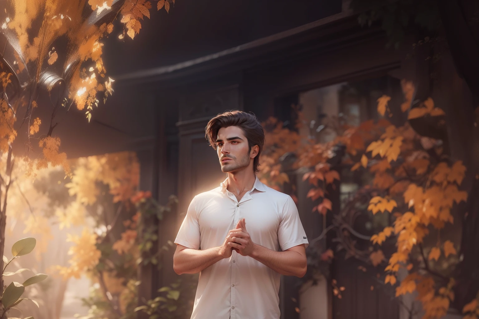 Change background realistic face handsome and realistic