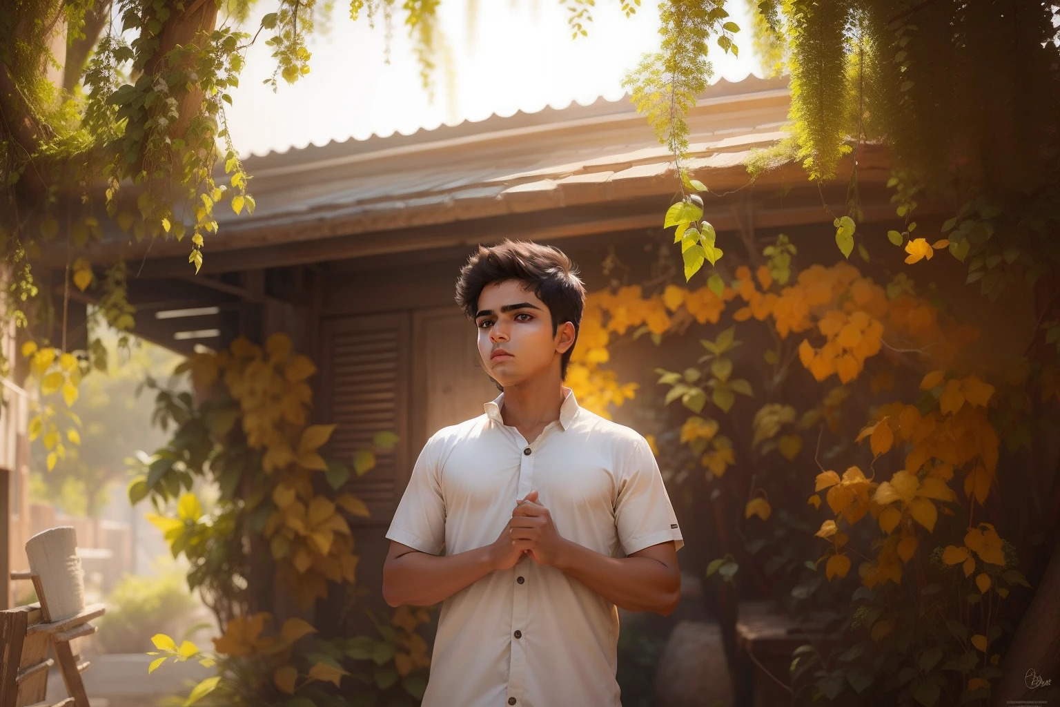 Change background Indian boy handsome boy, realistic face, my real face