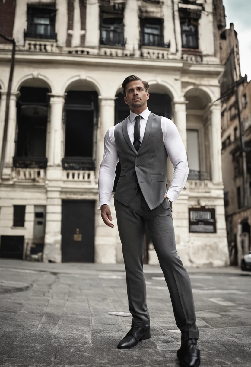 Arafed man in white shirt and black pants standing in a room, Ropa a medida, pantalones grises y zapatos de vestir negros, Atractivo masculino de alta costura, traje formal, Hombre delgado con piel negra, calvo, Macho bonito, Proporciones masculinas, Hermoso y elegante, pantalones de traje negro, Modelo masculino, modelo posando, con un traje de negocios puesto, Hermoso y atractivo
