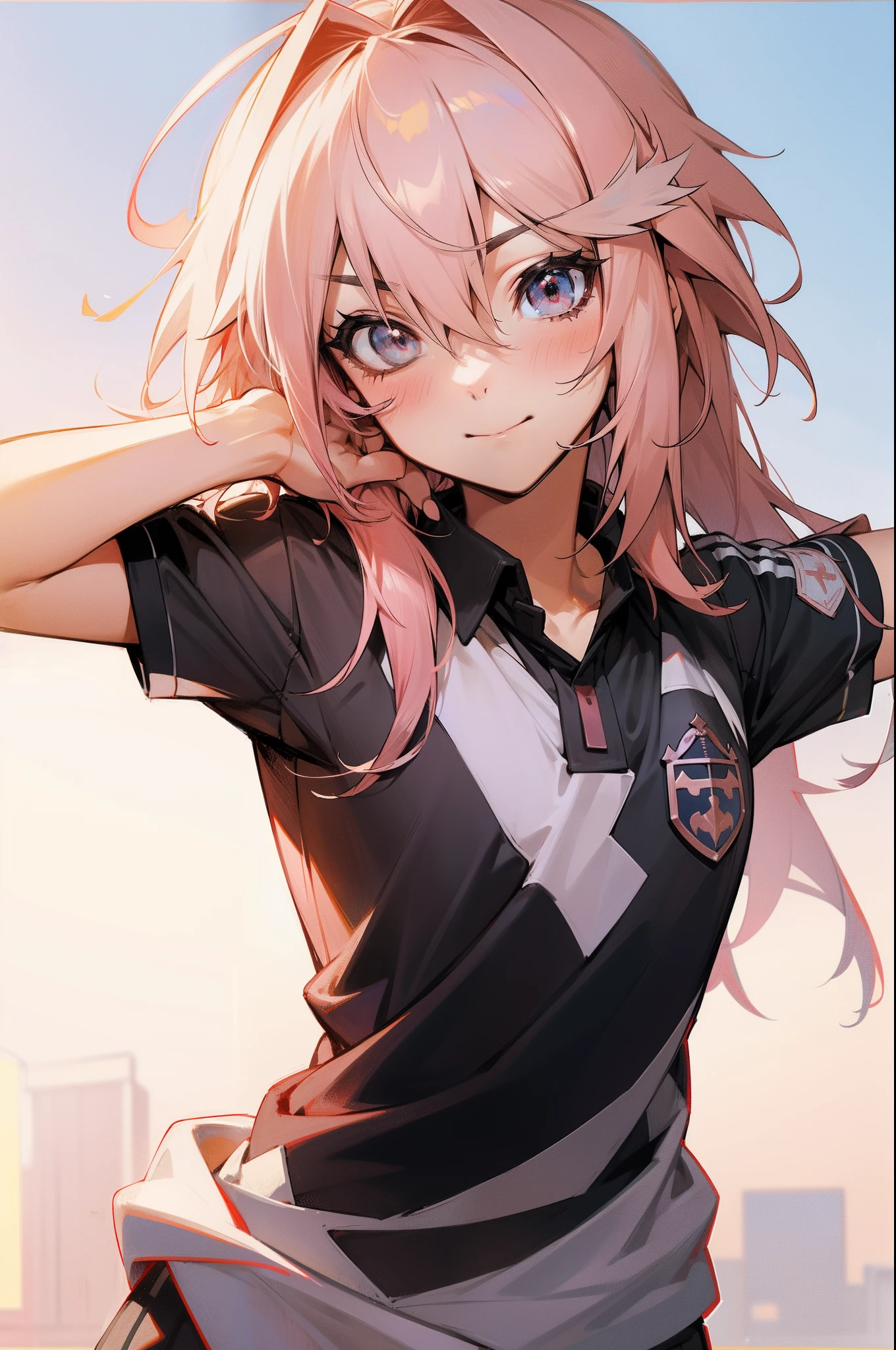 Astolfo fate , soccer uniform, (cabelo longo e vermlho)