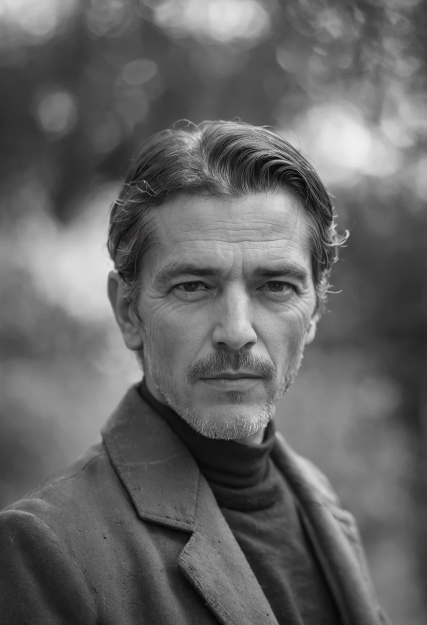 A Man Stoicism Artistic Portrait Photography 8k, gotas de chuva , black and white artistic photo, Sensual expression, retrato emotivo, fechar para cima, retrato, lente macro, 100mm 1.8, dramatic pose, retrato premiado, Cristalina, micro-detalhes, retrato