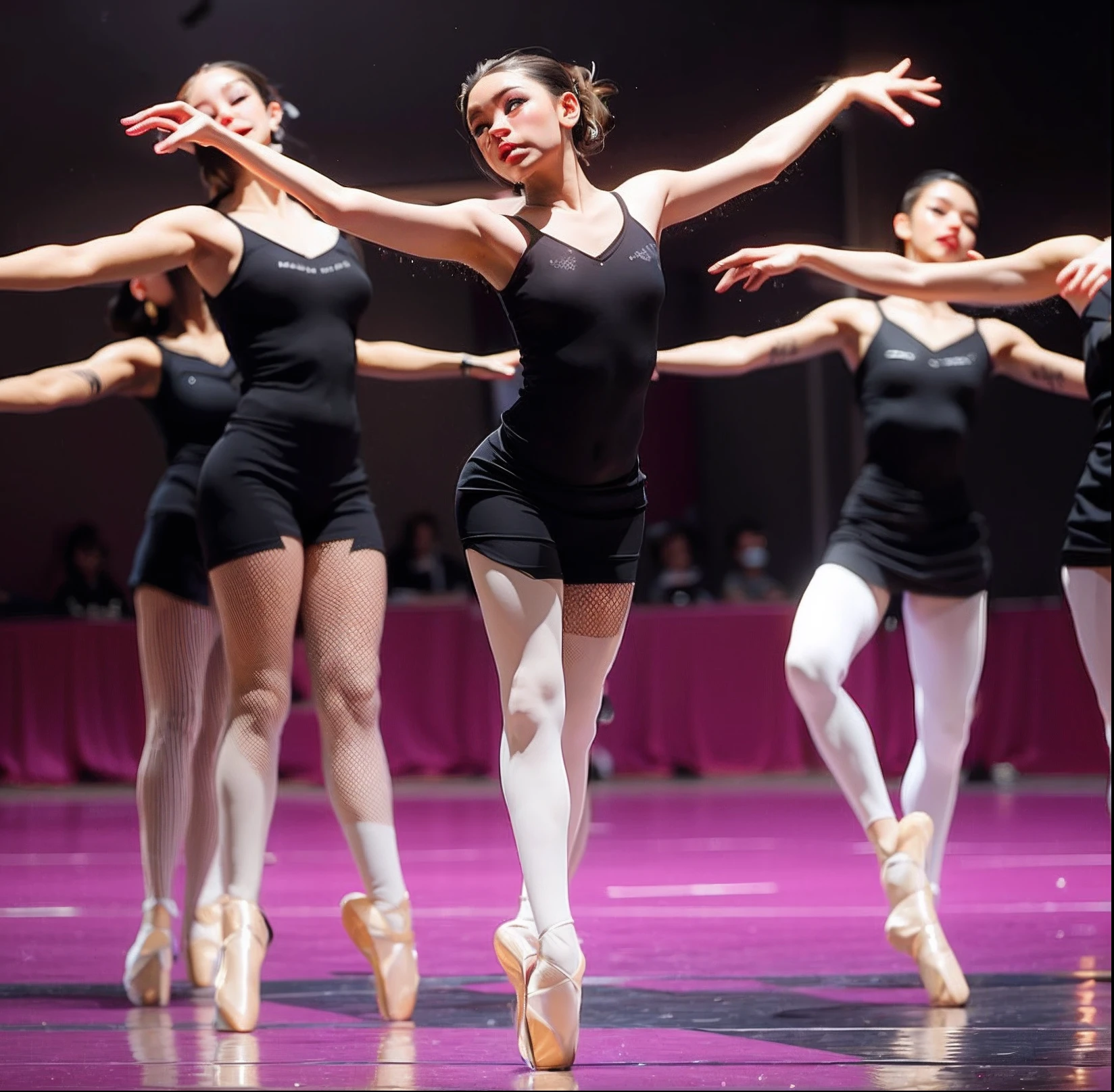 Dancers in black with them Leo, contemporary dance, Pose tensa, dancing gracefully, Poses de Ponta, fotografia de performance de ballet, Pose de dica, Ballet style pose, BALLET, ballet pose, contemporary dance poses, Coreografada, bailarino, modern dance aesthetic, primeira bailarina, pointè pose 512k