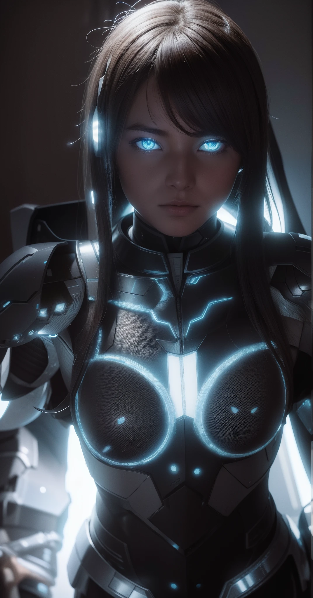 Ultra realistic, ControlNet 1 picture wearing armor from ControlNet2 picture, just like the pictures