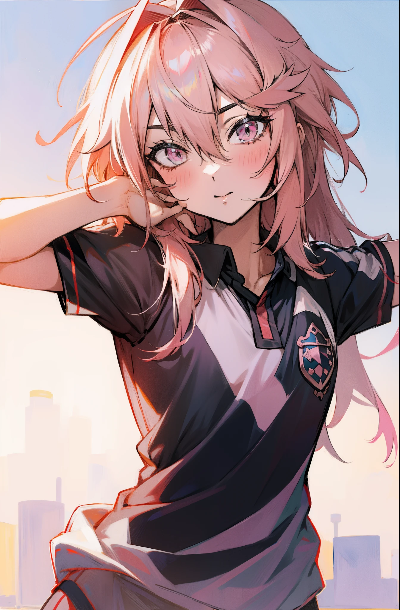 Astolfo fate , soccer uniform, (cabelo longo e vermelho)