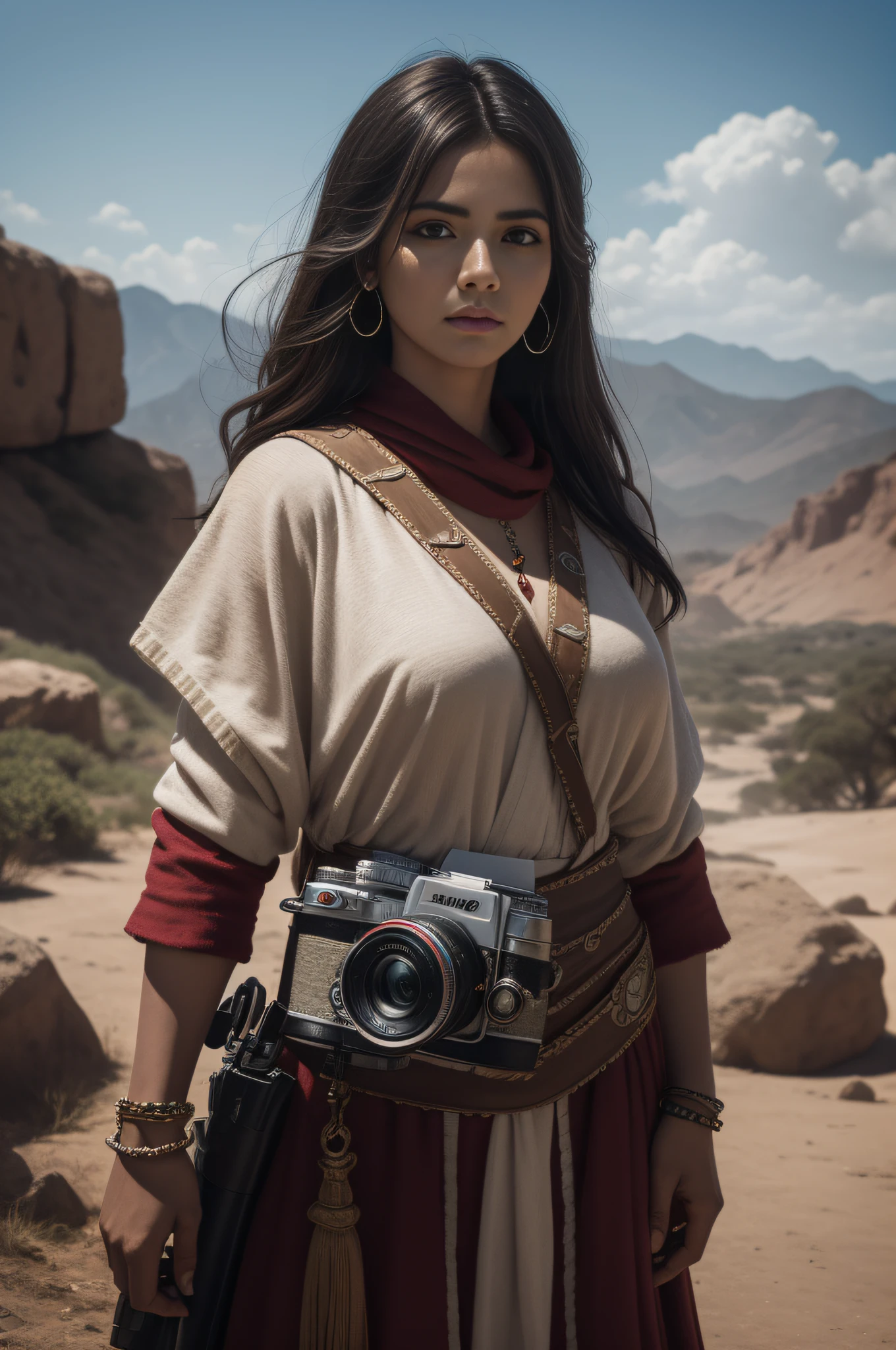 Obra Prima , Camera Raw , Foto Realista , Iansã , the bravest warrior of the Yabás (Orixás women) com temperamento forte e personalidade marcante , 4k