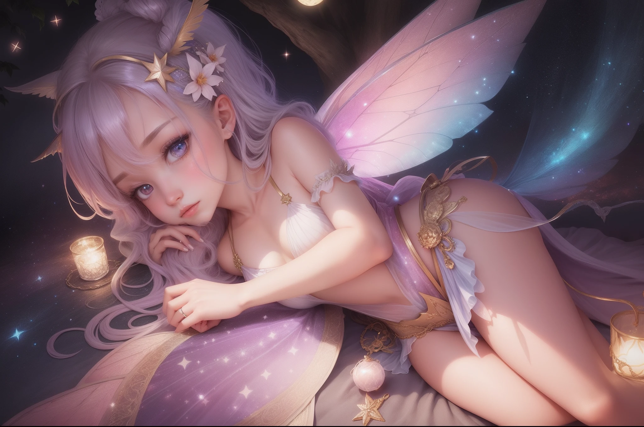 fairy wings. Night galaxy magic wings