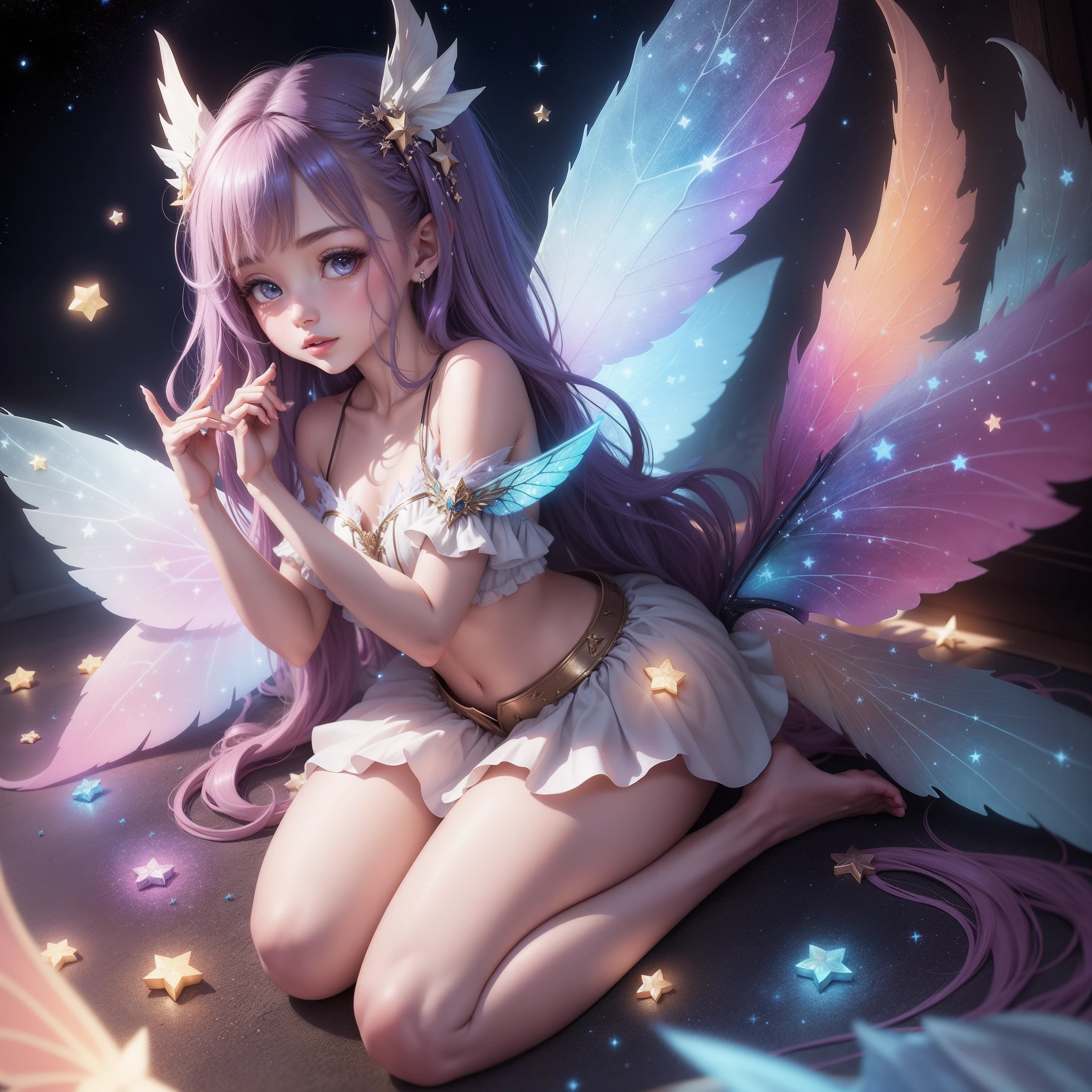fairy wings. Night galaxy magic wings