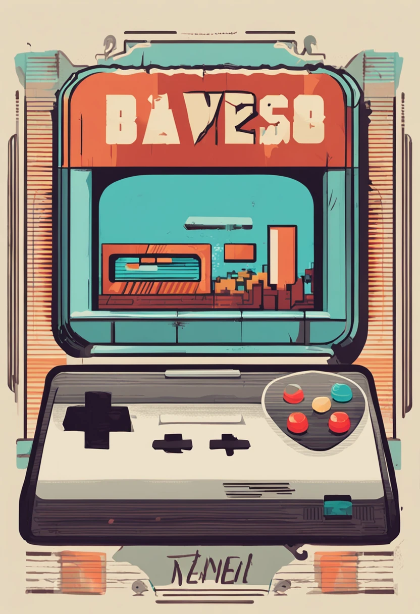 Retro style logo: A logo with retro elements, como uma fonte de arcade ou pixel art, combinado com um joystick ou controle de videogame. This would convey a nostalgic feel to classic games.