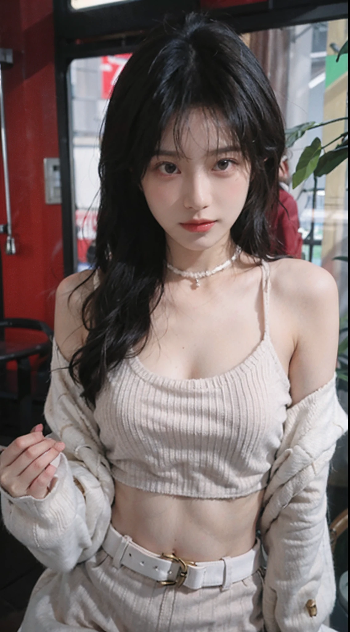 (masterpiece:1.3), (8k, Realistic, RAW Photos, Best image quality: 1.4), (Random Hairstyles:1.2)、(Highly detailed face)、Attention to detail、double eyelid、(Dark Eyes),(Sharp focus:1.2)、((whole body:1.5)),One Woman、Beautiful woman:1. 4,20-year-old woman、smile,Woman with a perfect body,Chest-length hair、Highest quality、masterpiece、Ultra-high resolution、(Realistic:1.4)、super high quality、Symmetrical face、The face is very realistic、Photo level、8k最高画質はフル、Sebaceous reflex、The face is very realistic、Extremely realistic skin、Realistic light and shadow effects、(Pure and elegant),Professional Lighting、((Shade,dim)),((Swayback stance)),(((Beautiful thighs))),((Recurve your hips back,Bend your waist)),((on the train)),((sit in a train seat)),student,student服,((Skirt too short,I can see her panties))
