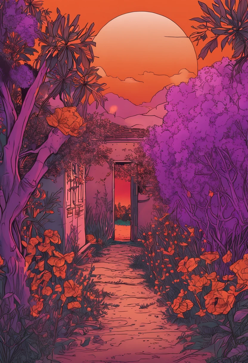 One night when the sun dyes the sky in shades of orange and purple, a young man sneaked into My Ling's Garden.