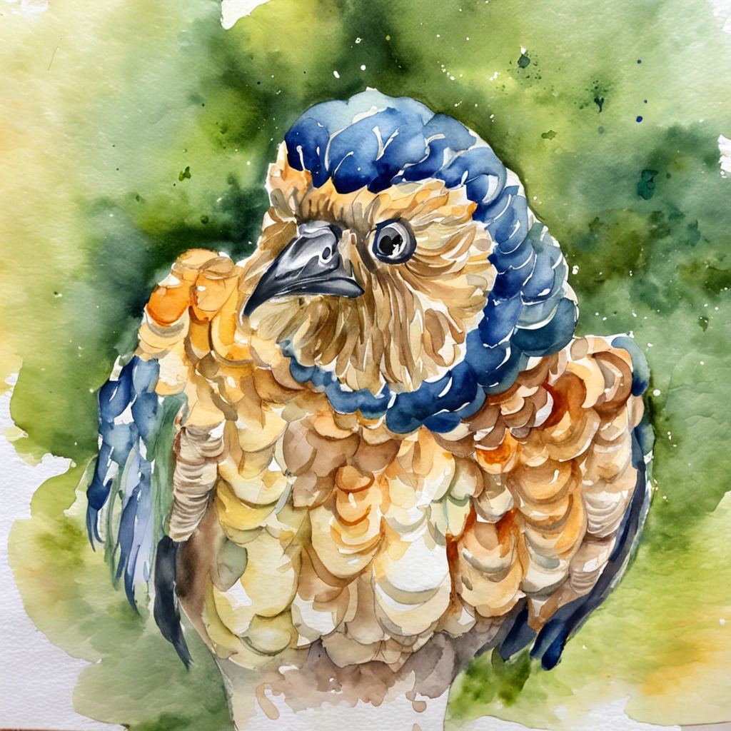 uma estatua grega de epiteto no estilo aquarela
