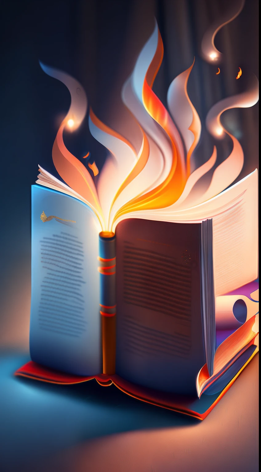 HDR, 8k, beautiful vector illustration, vector art = a Large Torch in the shape of a book, floating in the air, crowds looking at the torch, sharp focus bottom up, ultra detailed