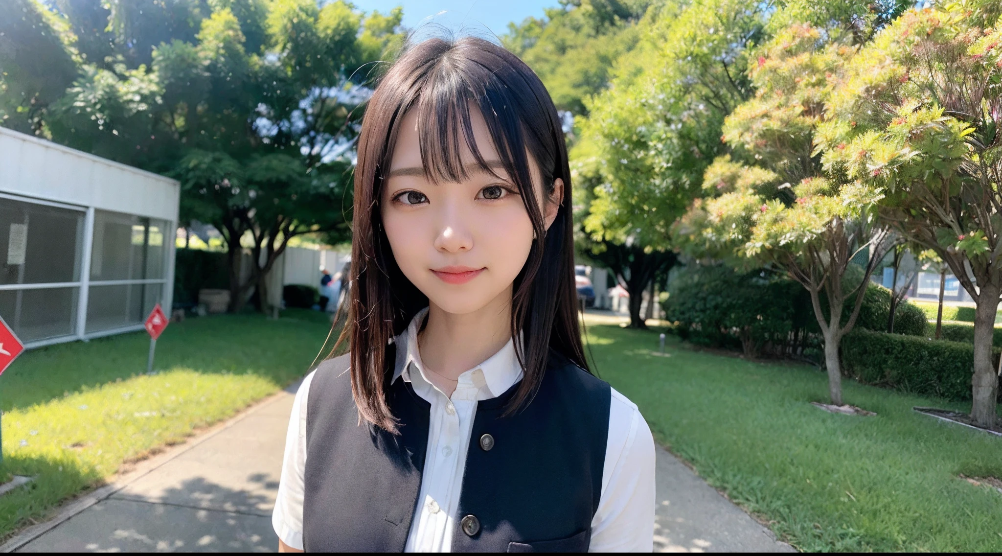 女の子1人、Women around 29 years old、garments(vests）、A dark-haired、耳Nipple Ring、a picture、realisticlying、top-quality、adopt、A detailed face、VR Experience、细致背景（s Office）、diffuse sunlight、depth of fields、独奏