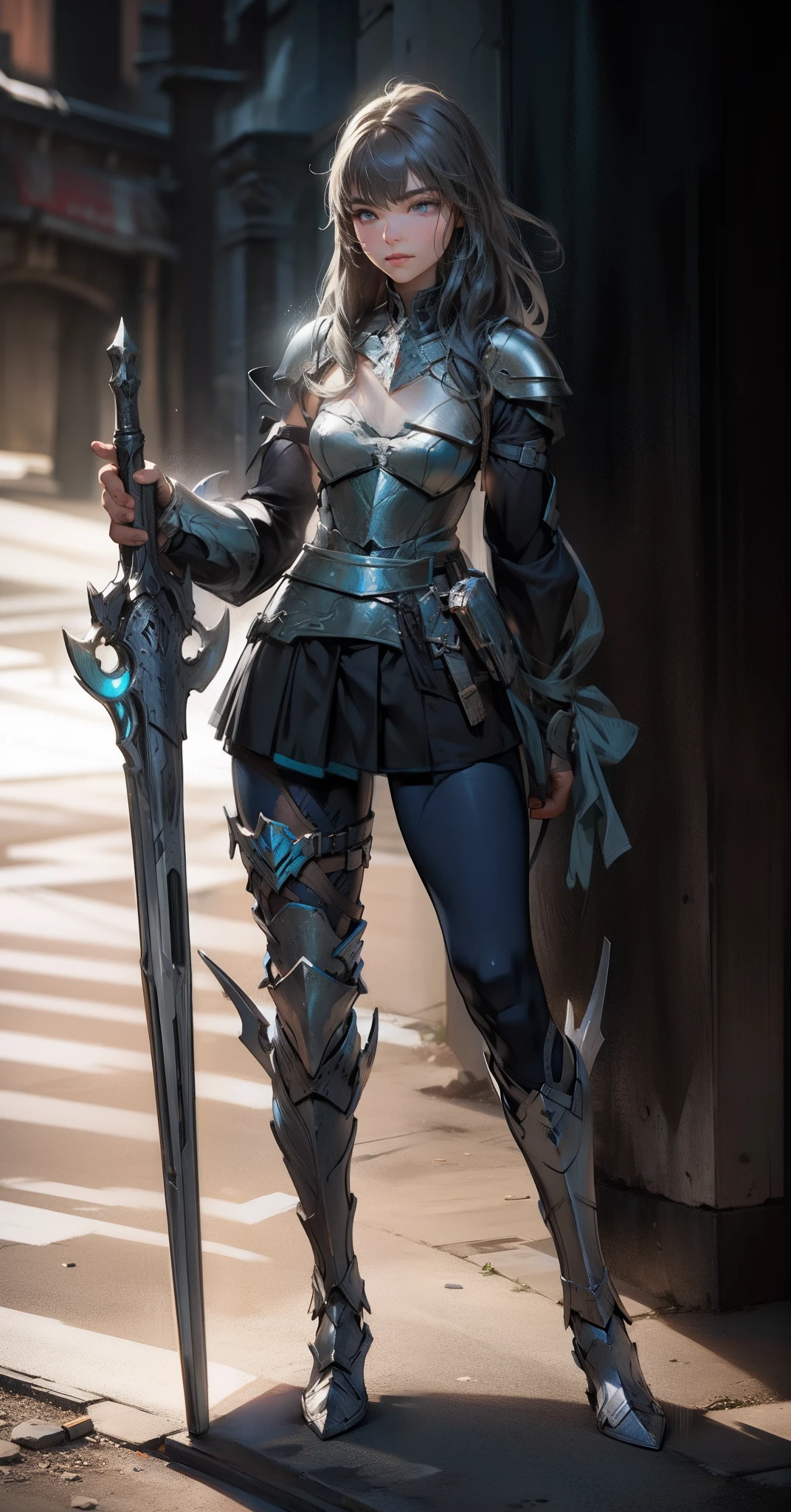 Ultra realistic, full body fantasy armor, no helmet