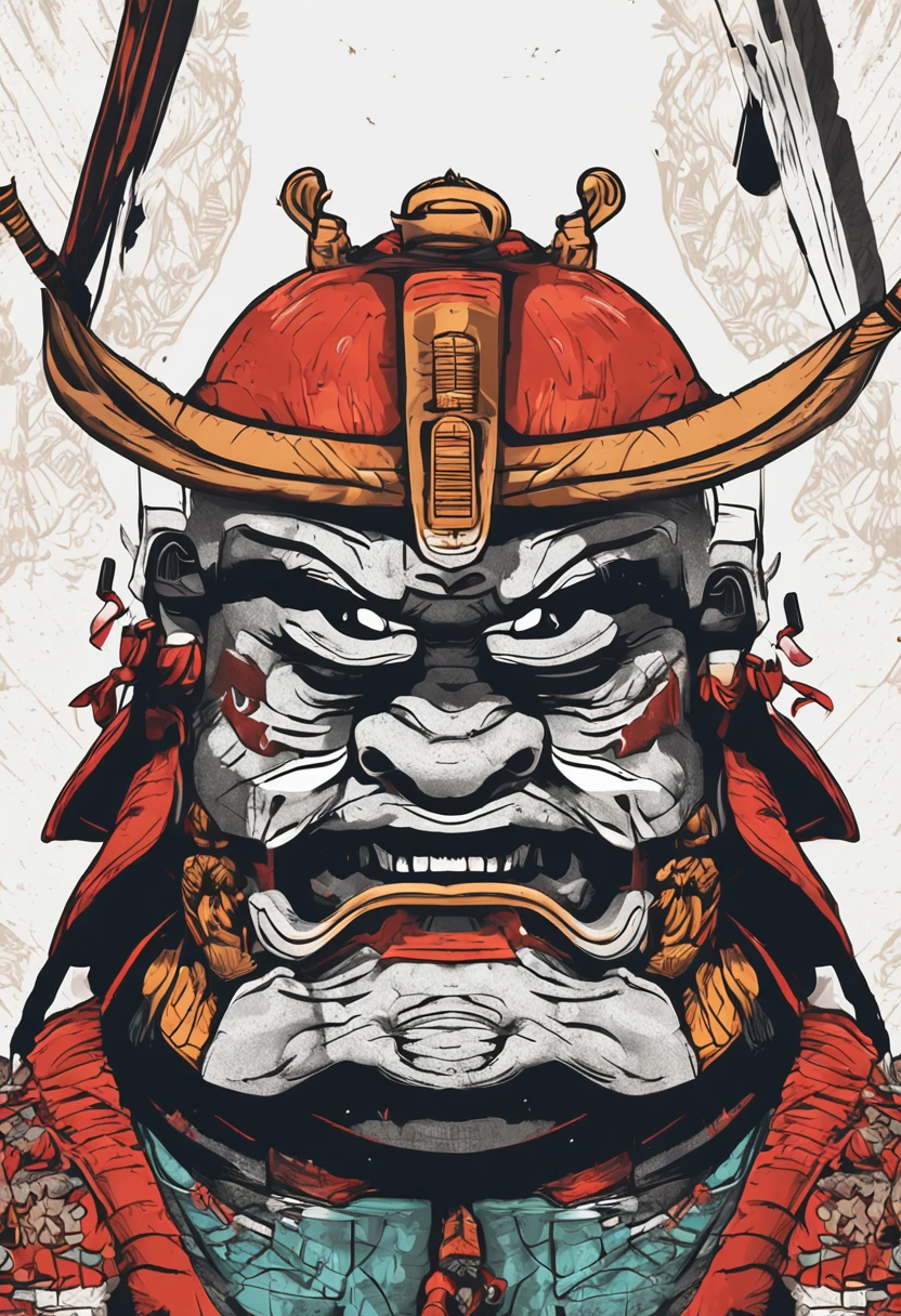 （They are samurai），（Wearing a devil mask），alone，Like the whole body，（Equipped with a long weapon, sharp knife），A wonderful work of art，（（Kyoto woodblock painting style）），Wind effects：1.9，Cloud Effect：1.2，Full Rendering，Caustic soda coating,Japanese