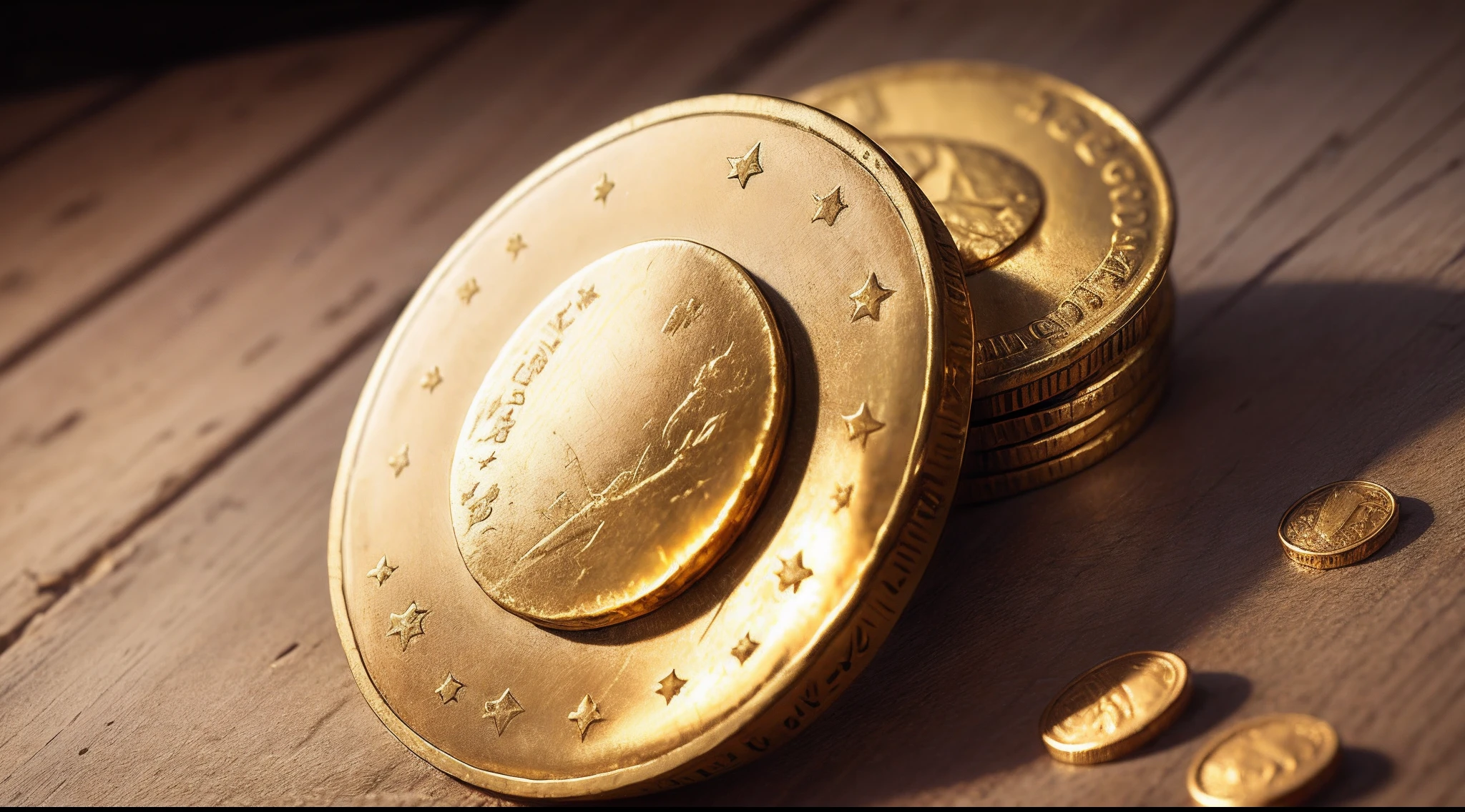 an old gold coin, from biblical times