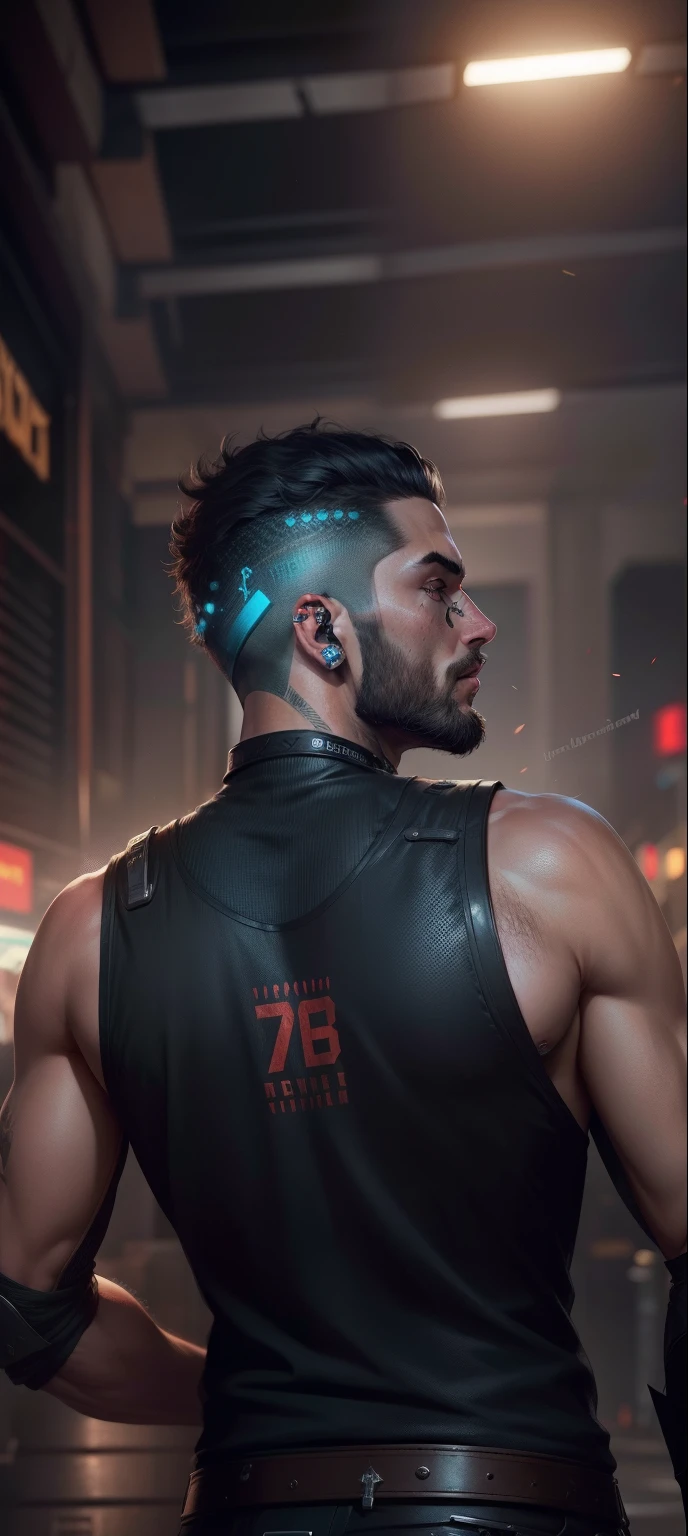 (best quality,4k,8k,highres,masterpiece:1.2),ultra-detailed,(realistic,photorealistic,photo-realistic:1.37),cyberpunk hero,mecha style, machine hands, futuristic goggles, digital implants, glowing tattoos, neon-lit cityscape, high-tech weaponry, augmented reality interface, chromatic color scheme, dynamic lighting