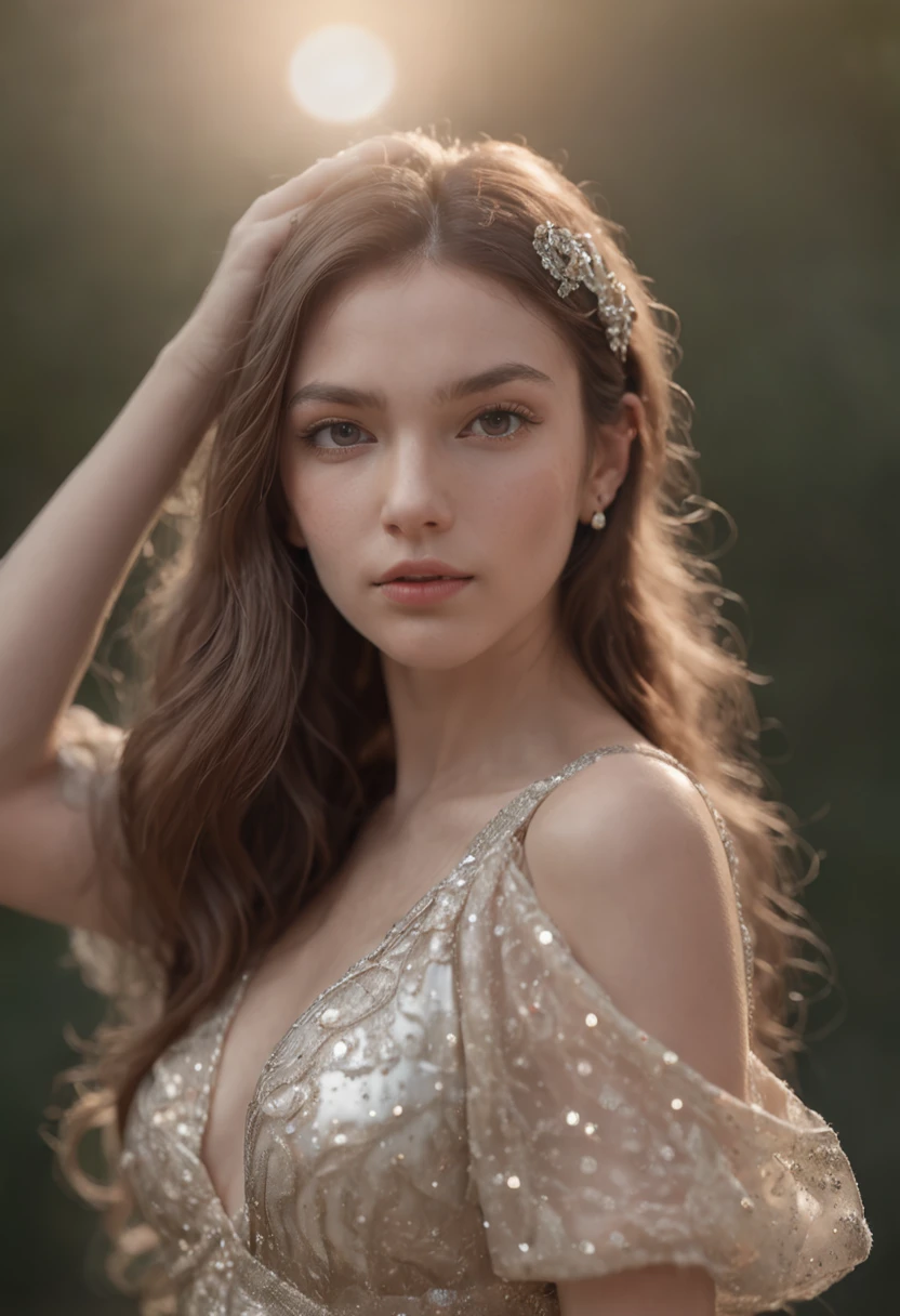32K, RAW photo,(full bodyesbian)(Masterpiece), (Best quality), ((Ultra-detailed)), (Hyperrealistic), (Highly detailed photo),(She herself fluoresces as a whole:1.5),8K, RAW photo, , stars, Night sky,Moon,ventania, Best quality, Masterpiece, highdetailRAWcolorphoto, profesional photo,(highdetailskin:1.2), (The skirt glowed slightly:1.7), Cinematic lighting, Photorealistic, Very nice young lady in marble rock, dramatic pose, Delicate and sophisticated fluorescent sparkling ancient Greek-inspired pearl dress, Shining, The sheen, Crisp, flirty, Epic, Focus, Artistic, Very bright, Complex hairstyles, Pattern, bas relief
