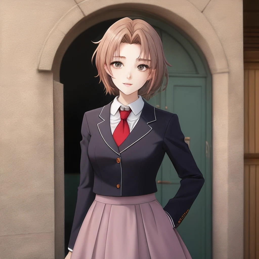 Anime de 17 anos, loira, olhos azuis, magra, well dressed and friendly.