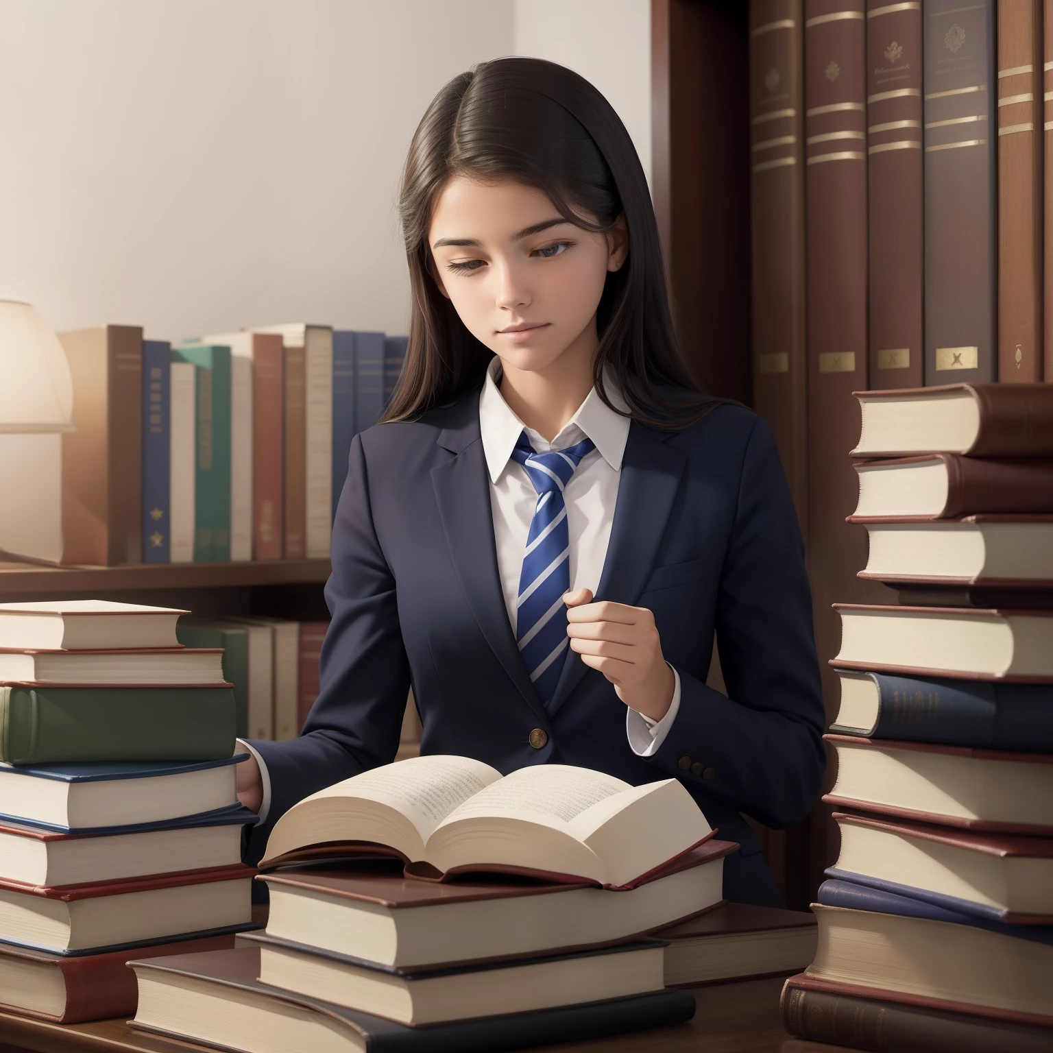 Logo for my academic work with images of books and relate to high school, on Ethics and Citizenship: Insertion of Legal Education in Schools. Don't use the image of the characters, eu quero apenas a logo.