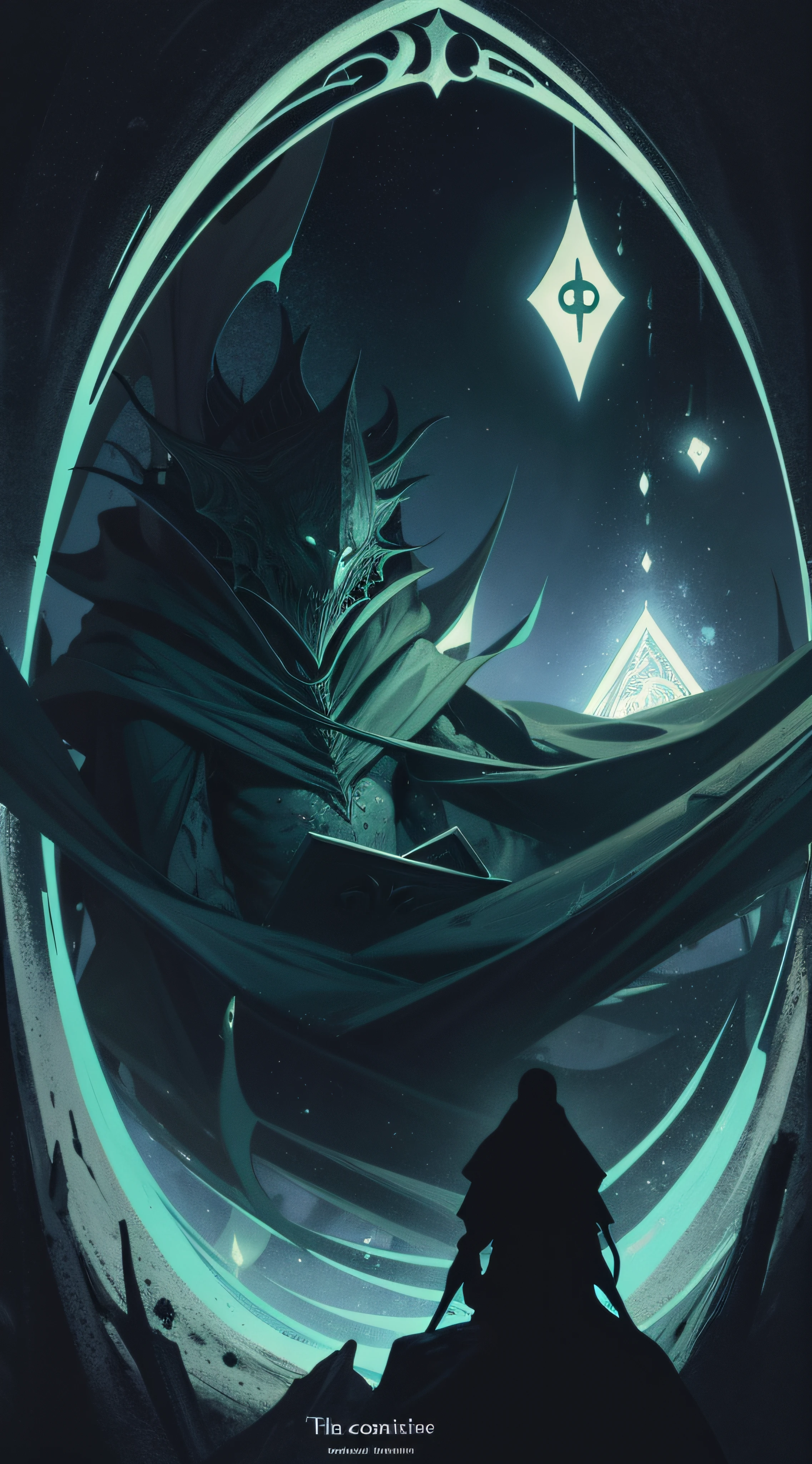 make several prompts for all the cards in a tarot deck where the art should be based on the tales of HP lovecraft, Create a disturbing illustration for 'The Fool', representando um explorador imprudente que se aventurou longe demais nos abismos do desconhecido, Encountering unimaginable horrors.