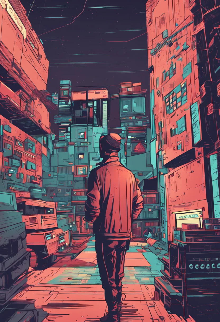 A hacker talking about cybersecurity