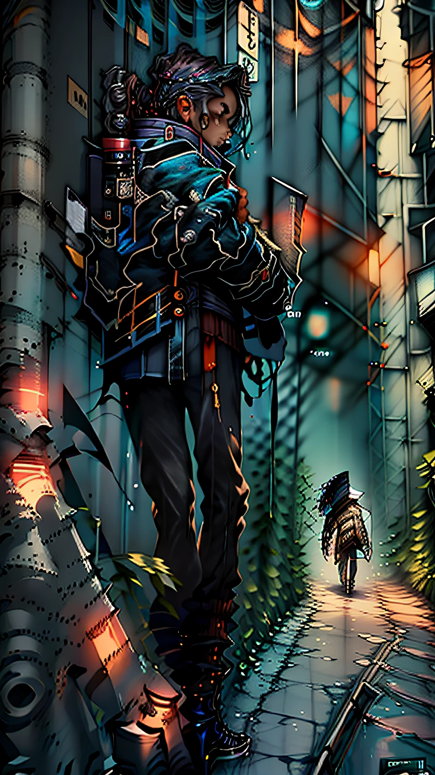 The boundary between science fiction and fantasy disappears,The sky is full of stars,The Milky Way and black holes hang in the sky,A star falls,A teenager walks on the road to chase stars,There was silence all around,The world is shrouded in darkness
