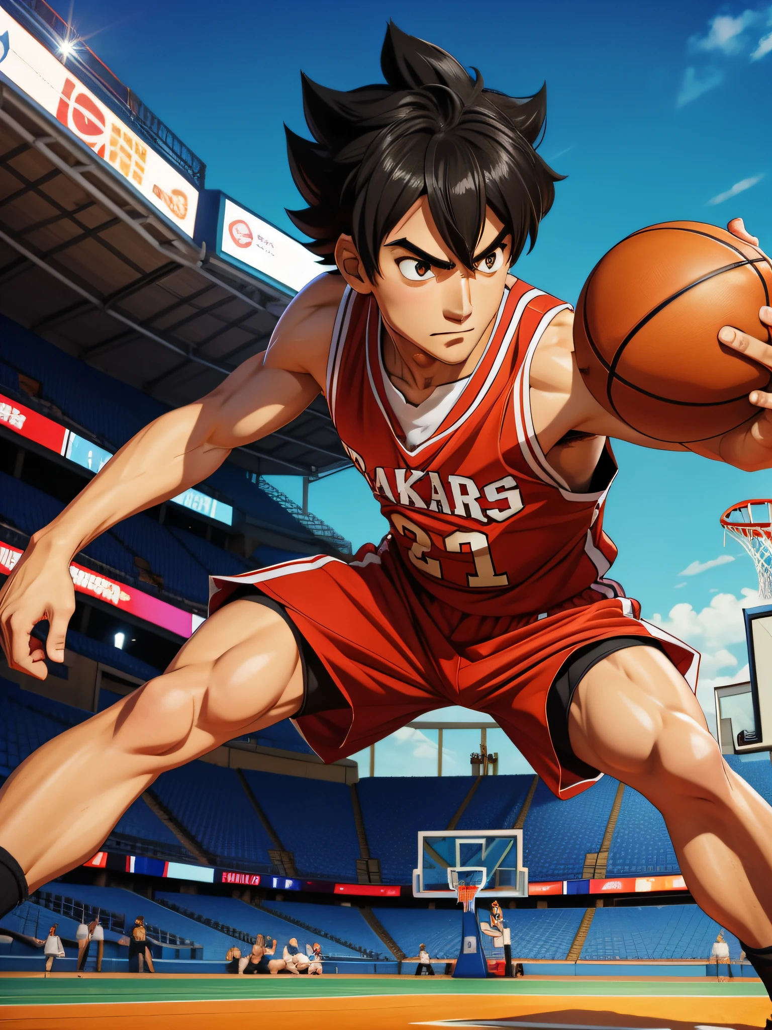 1man, sena kobayakowa as a basketball player, eyeshield 21, buff, anime