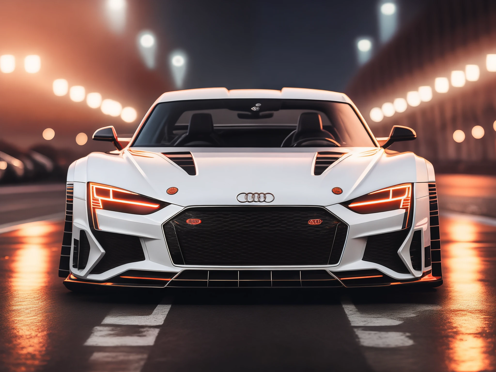 Fix Audi emblem, 4 perfect same size circles overlapping each other ,