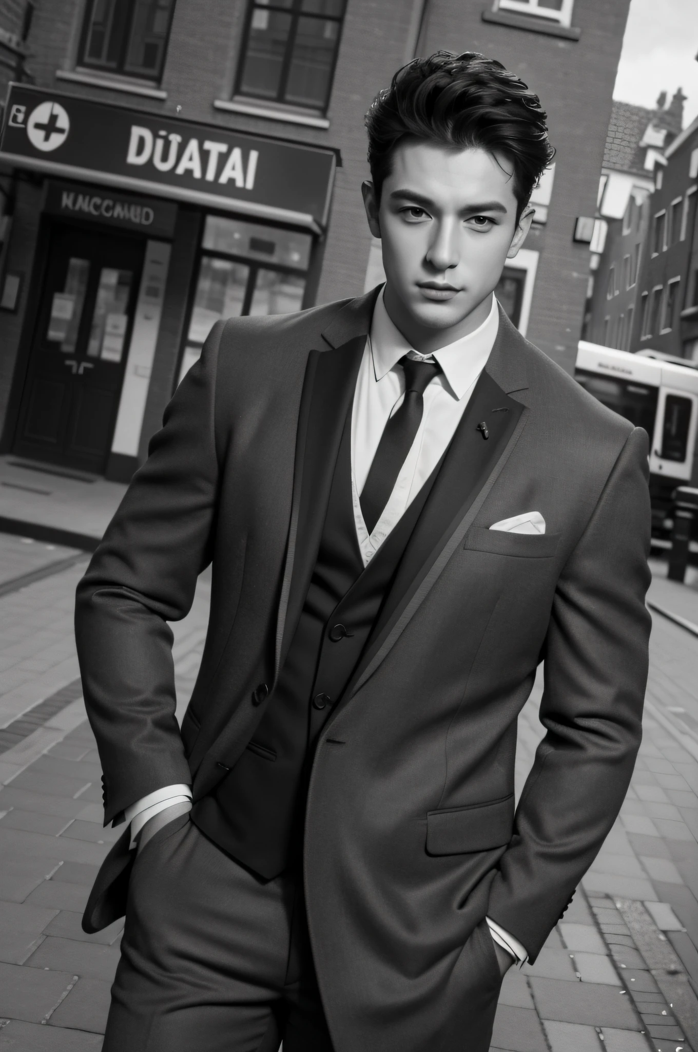 As night falls, a mysterious man appears in the city. He is tall, elegant and has an air of mystery about him. His skin is pale, almost translucent, and his deep, dark eyes seem to penetrate people's souls.
People who pass by him feel restless, but at the same time attracted by his presence. He always wears dark clothes and seems to always be one step ahead of everyone else around him. Sometimes he is seen visiting bars and nightclubs, talking to people and mysteriously disappearing --auto --s2