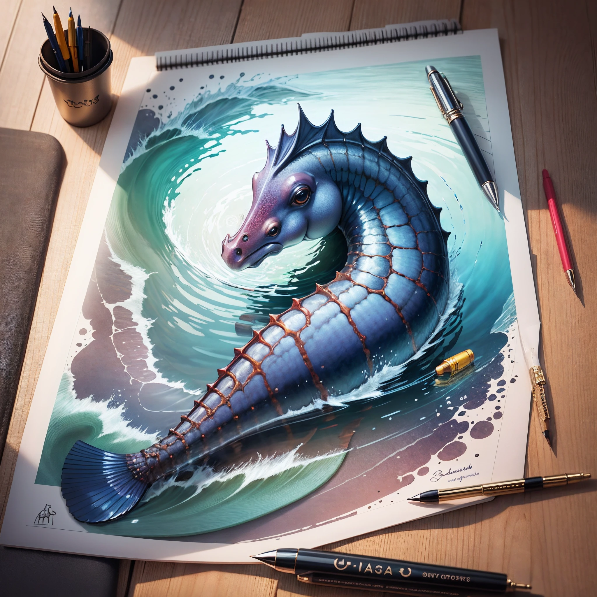 sea horse,Product design,pens