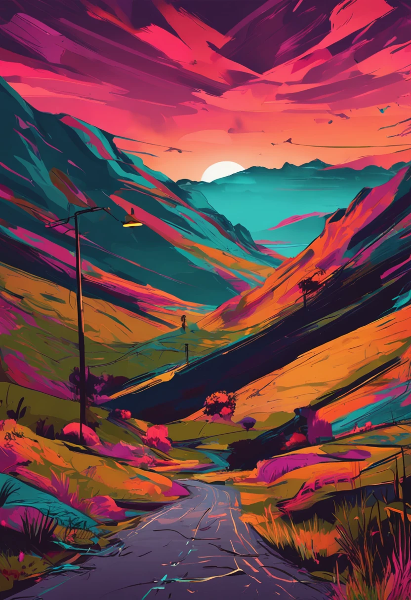 Modern landscape painting