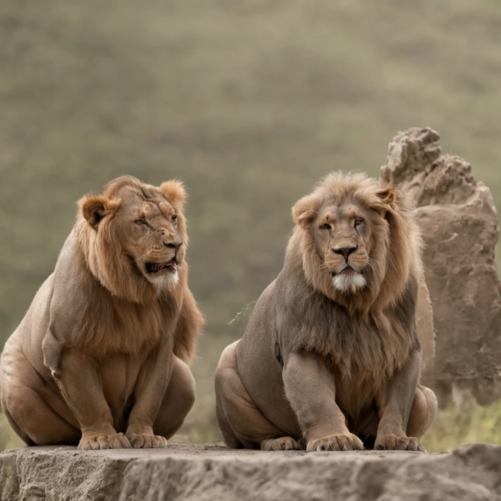 ((2 kings:1.2) (sitting:1.1) (being fed:1.1))