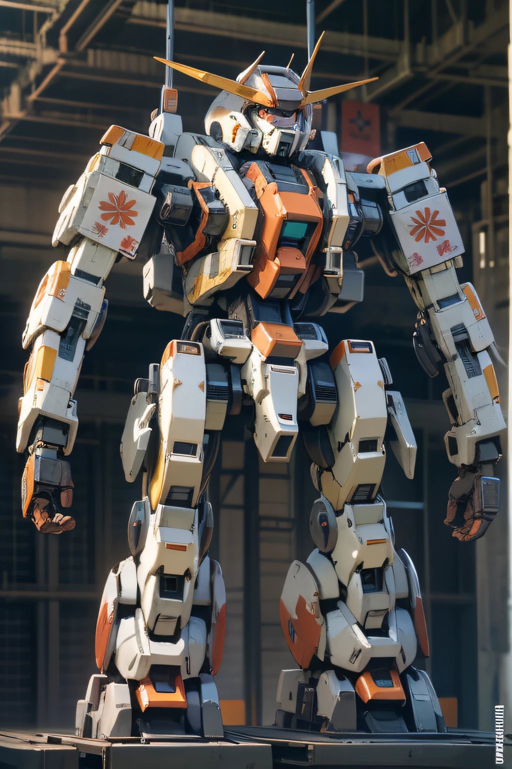 "Behold the awe-inspiring might of the Mecha, as it showcases its ultimate power."