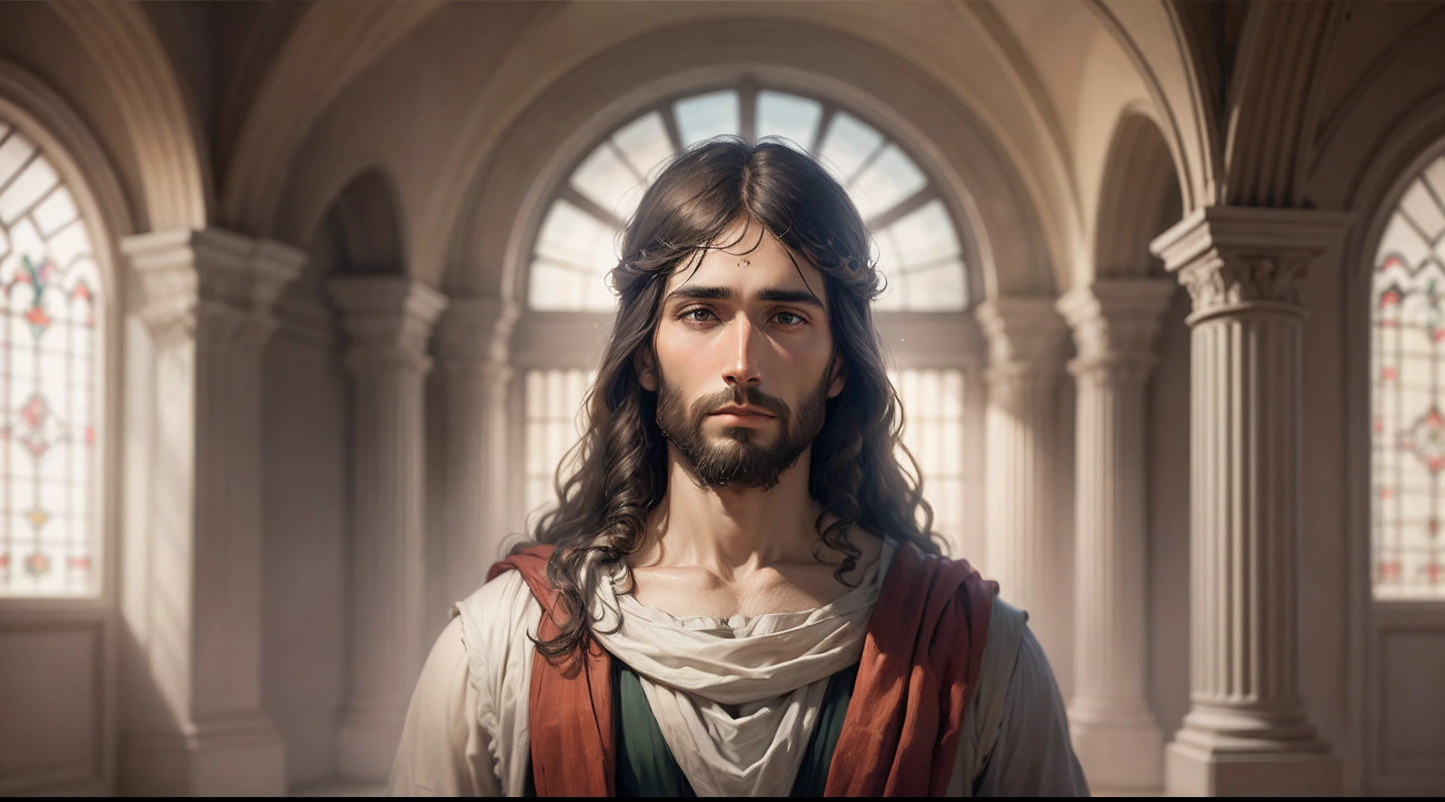 an realistic image of Jesus Christ --auto --s2