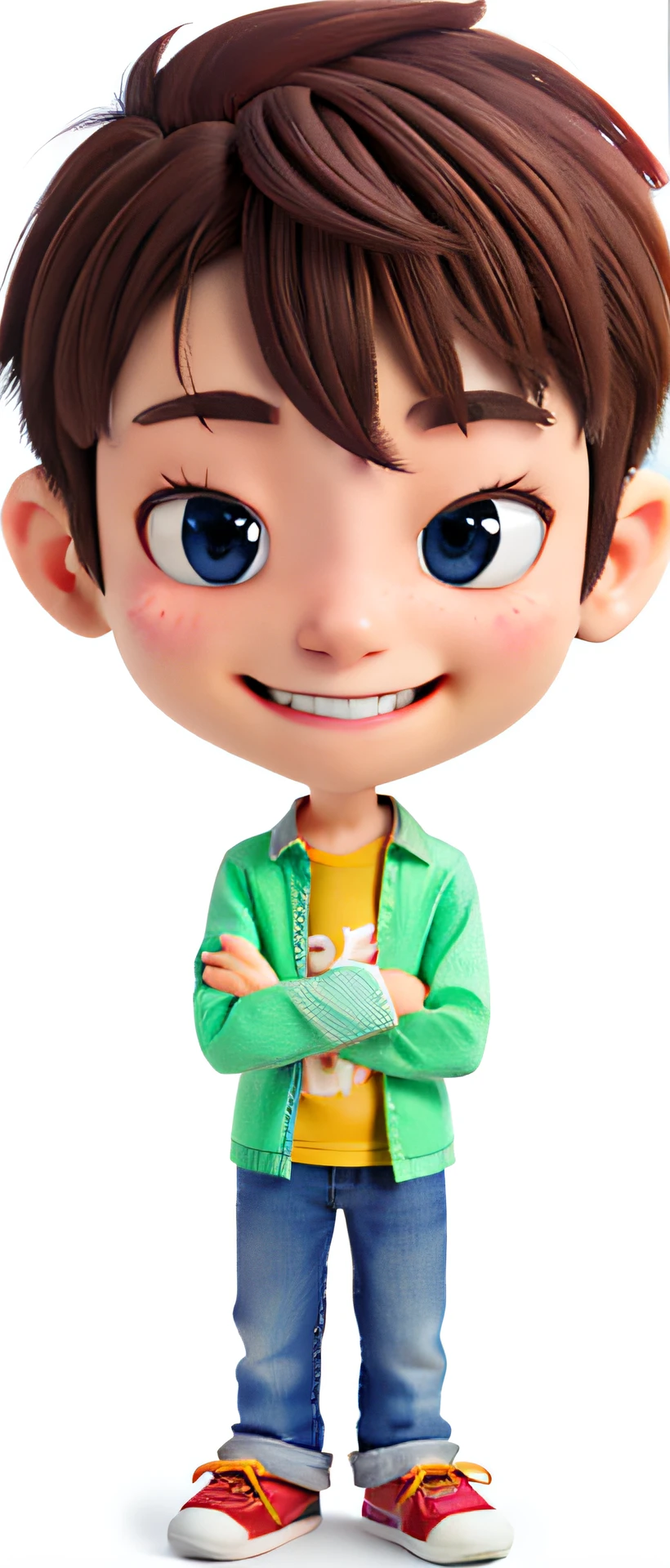 garoto avatar mascote, camisa da cor lislas e camisa de detro rosa
