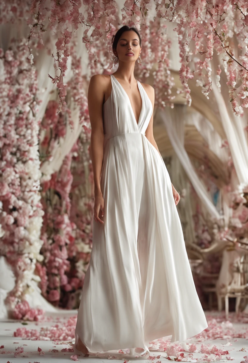 White silk beauty