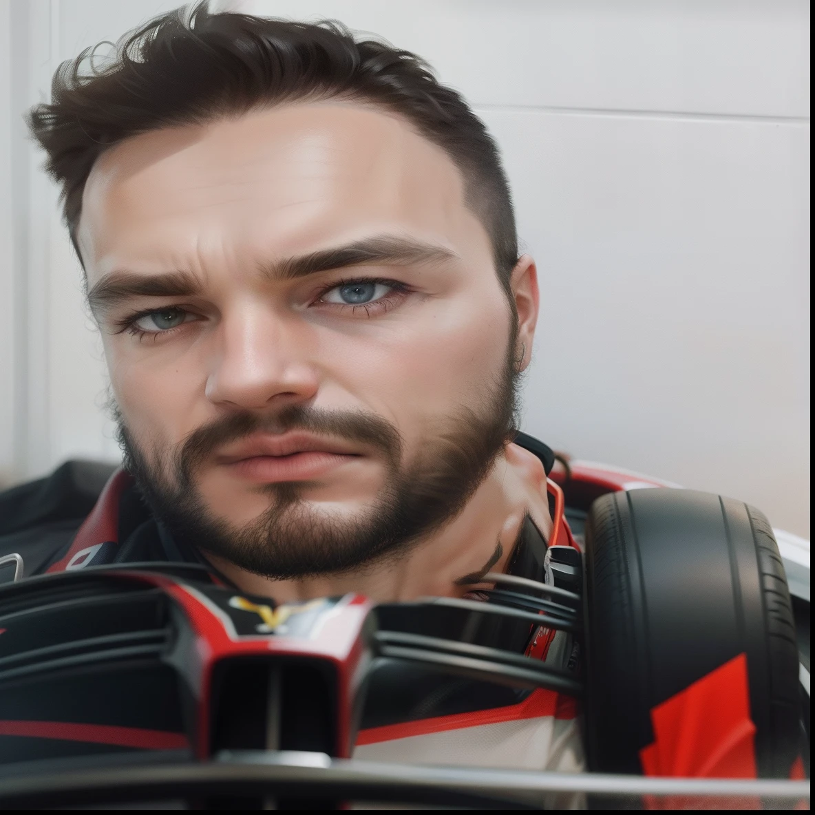 Wear racing driver's overalls, formula 1, Ferrari