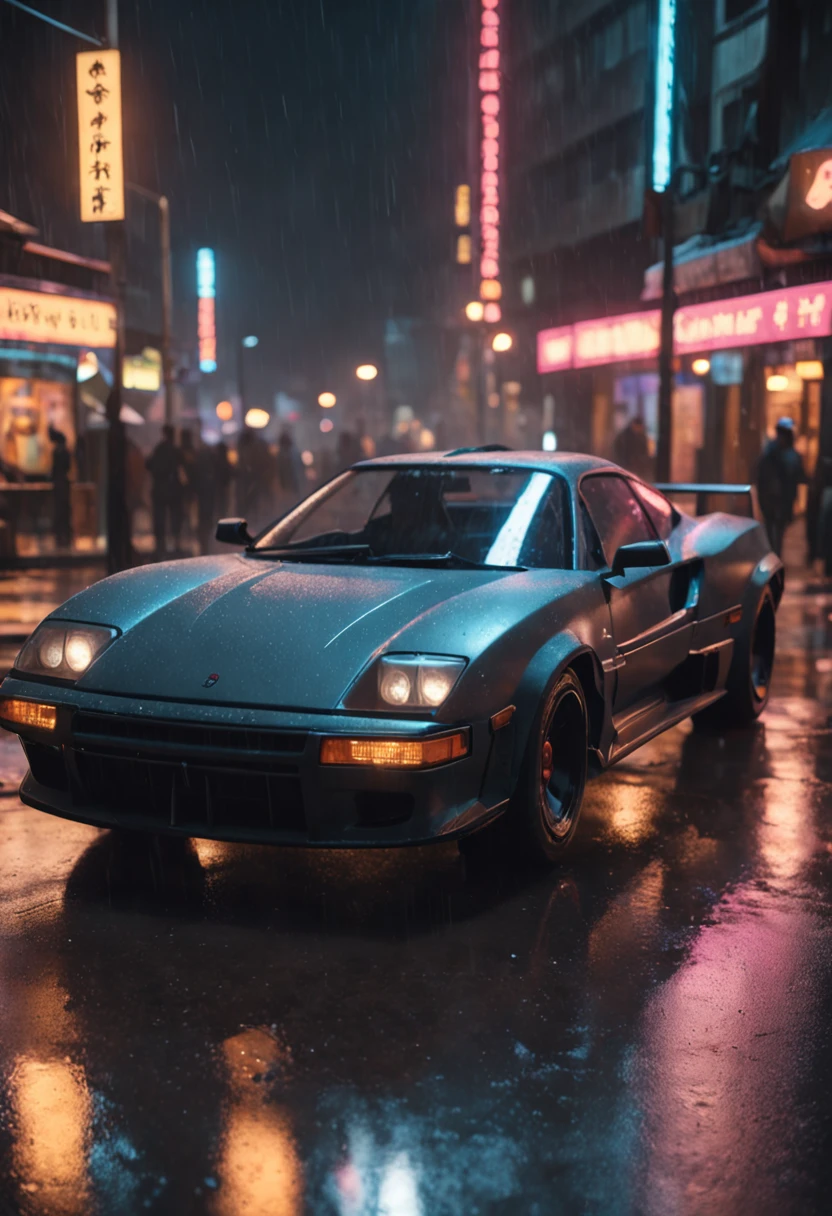 (professional 3d render: 3.2) af (Realistic: 3.2) The most beautiful artistic photo in the world, Smoothing function, Cloudy at night on wet city streets, A rhinoceros，Dim sky, rainy city, hyper realistic cyberpunk city, Hyper-realistic cyberpunk style, city street cinematic lighting, cyberpunk city street, cyberpunk city street background, cyberpunk streets at night, Cyberpunk Street, cyberpunk night street, ultra realistic 8k cyberpunk art, cyber punk style, hyper realisitc, rainy streets in the background