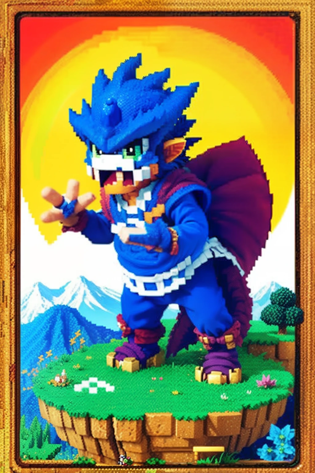 鸟山明风格，Flat pixel games《dragon quest》，Game monster design，（Western Dragon：1.4），Full body like，16-bit pixels