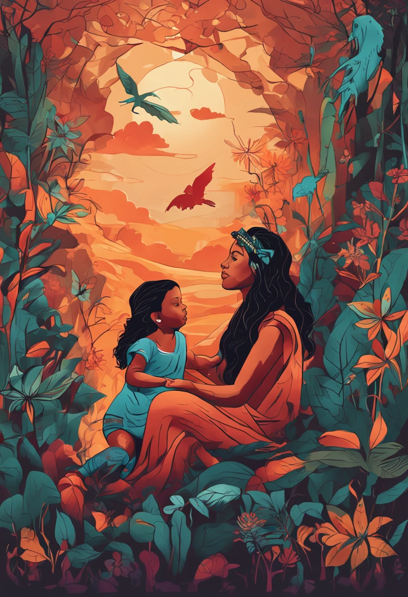 Avatar of mother and child of three
