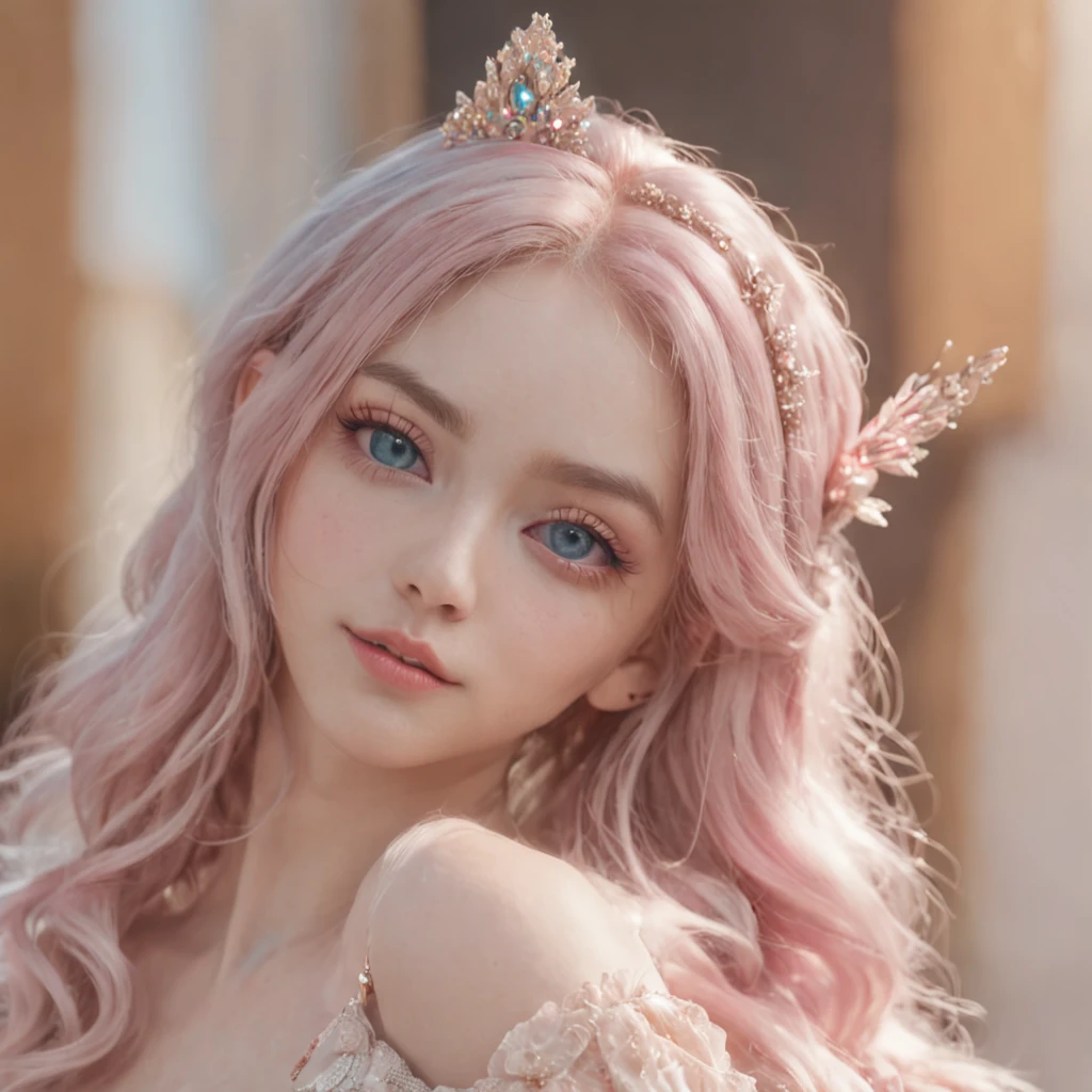 (Best quality:1.3),4K,8K,8K portrait,16 k,(masutepiece:1.2),1girl in,Solo,(Maximalism:1.5),opals,ultra - detailed,absurderes,(Very detailed beautiful face and eyes:1.3), (Beautiful hair in high detail:1.3),Delicate composition, (full bodyesbian:1.5),(full-length figure:1.5), Super cute girl,(Medium hair:1.4),Pink eyes,Light blue eyes,(Pink hair:1.2),(Light blue hair:1.4),(a playboy bunny:1.6),(Jewelry hair accessories:1.3), (jewelry eyes:1.3),(eyeslashes:1.2),(symbol in eyes:1.3),(A high resolution, Twinkle,glitters,Lens flare,light particules,Shining:1.3),(Cute:1.5)