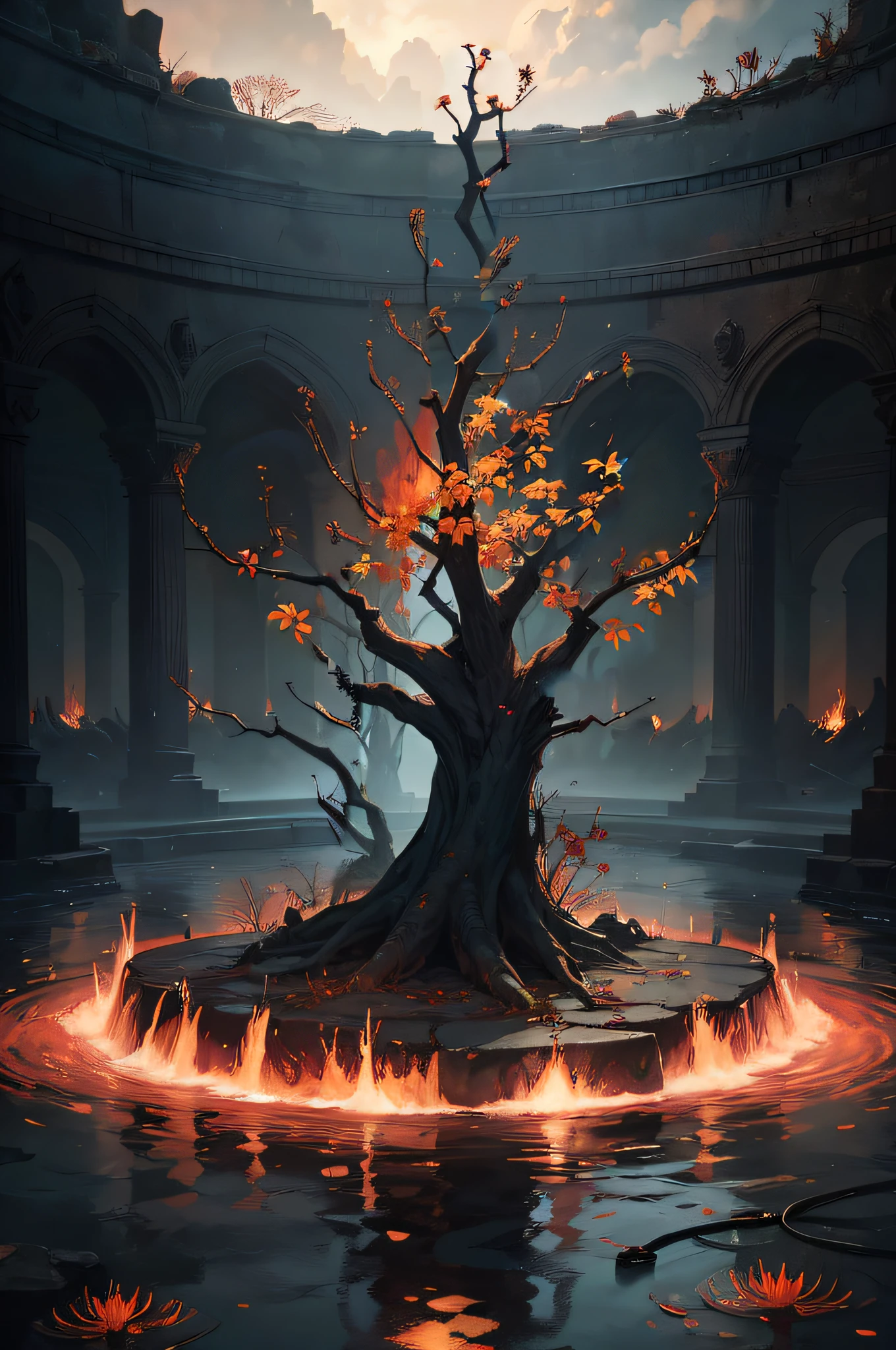 tree with many branches and full of leaves