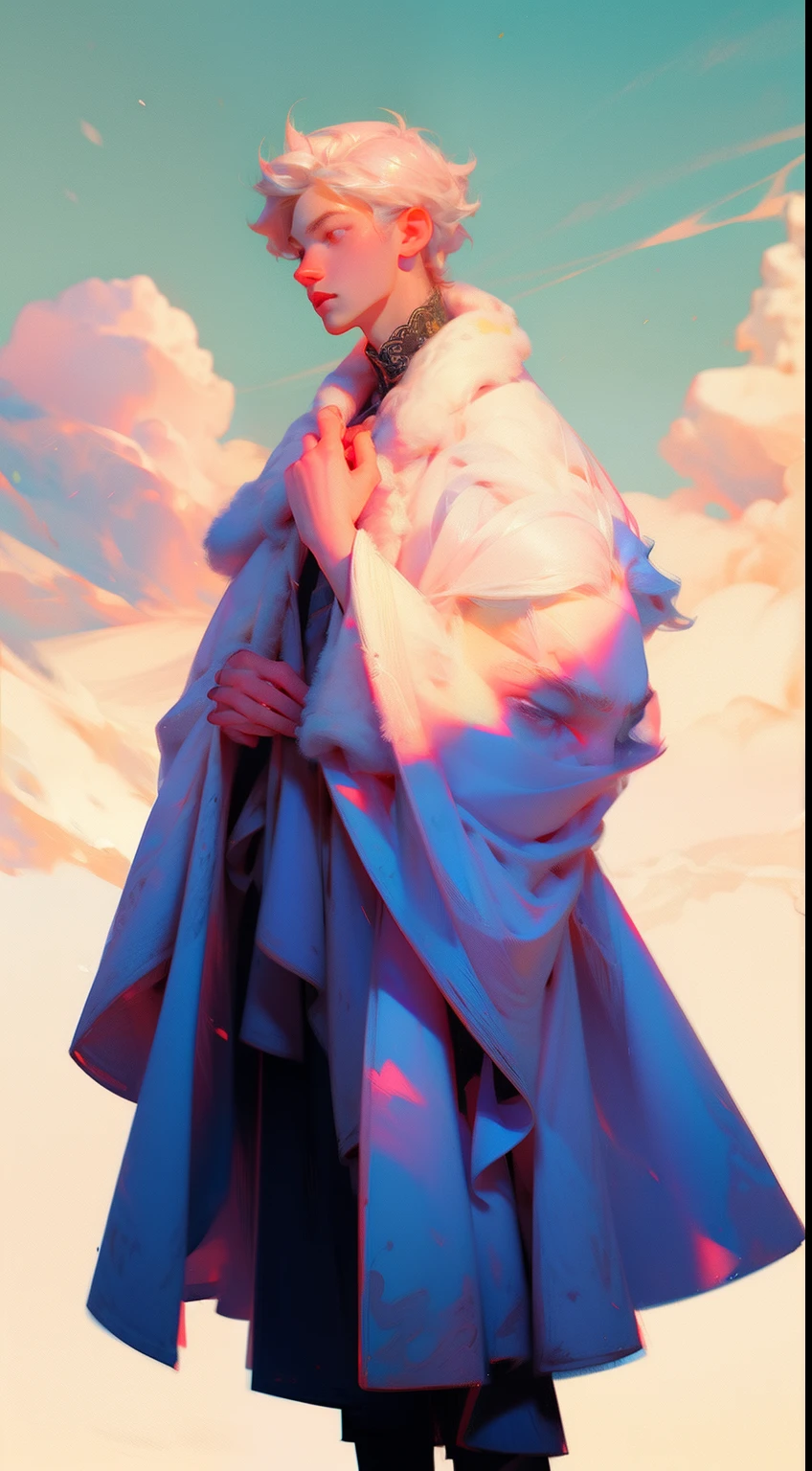 (best quality, masterpiece), 1boy, bishounen, prince of winter